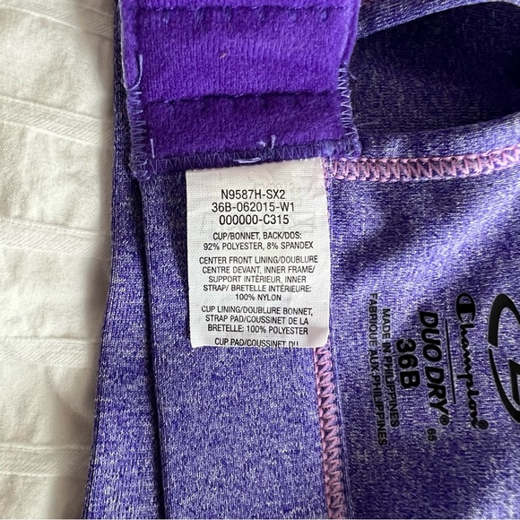 NWOT C9 by Champion High Support Wirefree Racerback Sports Bra, 36B - Picture 11 of 12
